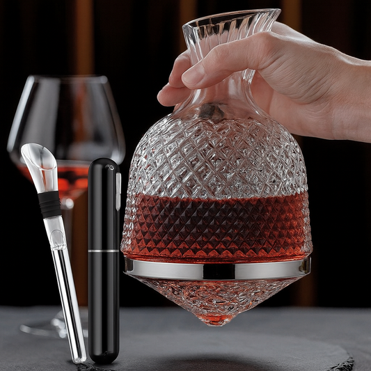 Klassisk Karaffel, Proptrækker & Vinkøler – JULETILBUD